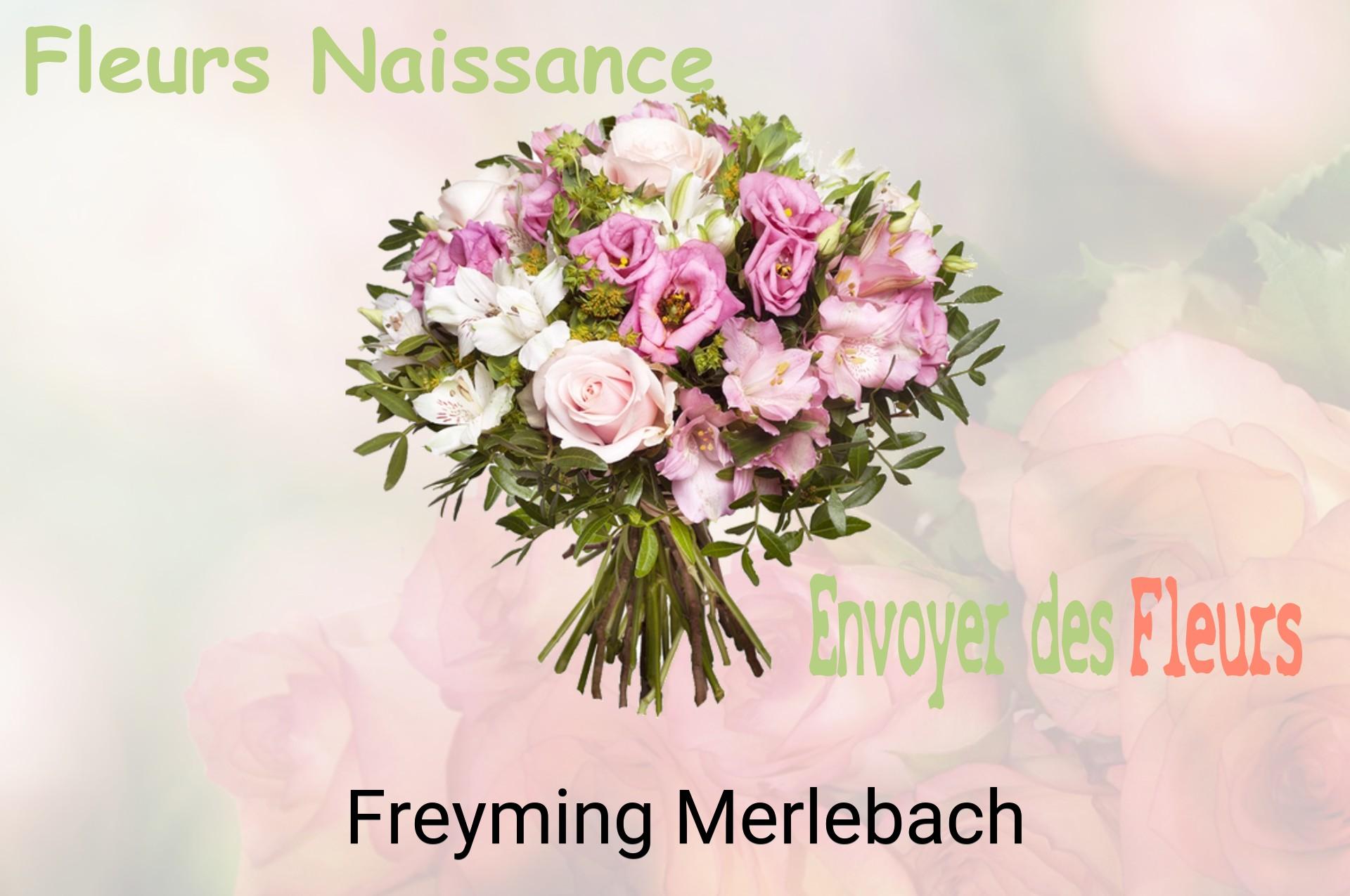 Bouquet de fleurs de naissance livré à Freyming-Merlebach